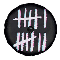 Tally Marks Six Seven Meme Spare Tire Cover Glitch Optical Illusion - Wonder Print Shop