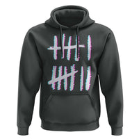Tally Marks Six Seven Meme Hoodie Glitch Optical Illusion - Wonder Print Shop
