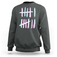 Tally Marks Six Seven Meme Sweatshirt Glitch Optical Illusion - Wonder Print Shop