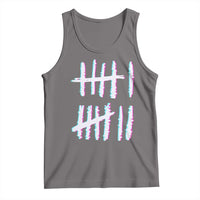 Tally Marks Six Seven Meme Tank Top Glitch Optical Illusion - Wonder Print Shop