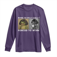 Funny Frog Meme Long Sleeve Shirt Dilly Dally Lock In Meme