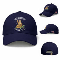 Funny Sloth Riding Turtle Baseball Cap Born To Dilly Dally Forced To Pick Up The Pace