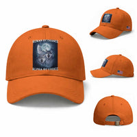 Human By Chance Alpha By Choice Baseball Cap Funny Alpha Wolf Meme