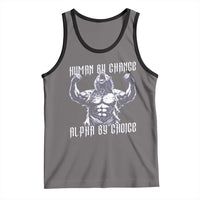 Funny Cringe Werewolf Memes Tank Top Human By Chance Alpha By Choice