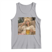Funny Smoking And Drinking Doll Meme Tank Top Weekend Relaxation