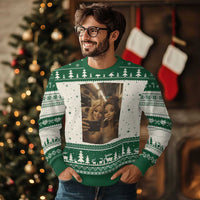 Funny Selfie Doll Meme Ugly Christmas Sweater Aesthetic Doll Face Graphic