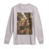 Funny Selfie Doll Meme Long Sleeve Shirt Aesthetic Doll Face Graphic