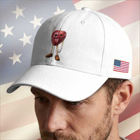 Funny Apple With Face Wapple Meme Baseball Cap