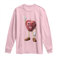 Funny Apple With Face Wapple Meme Long Sleeve Shirt