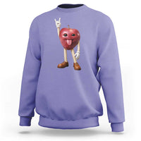 Funny Apple With Face Wapple Meme Sweatshirt