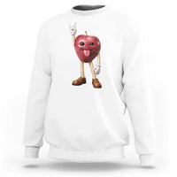 Funny Apple With Face Wapple Meme Sweatshirt
