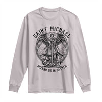 Saint Michael Heavenly Warrior Long Sleeve Shirt Defend Us In Battle