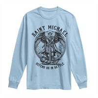 Saint Michael Heavenly Warrior Long Sleeve Shirt Defend Us In Battle