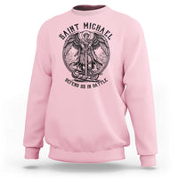 Saint Michael Heavenly Warrior Sweatshirt Defend Us In Battle