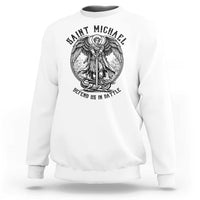 Saint Michael Heavenly Warrior Sweatshirt Defend Us In Battle