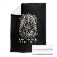 St Michael The Archangel Protect Us Throw Blanket Christian Faith Gift