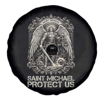 St Michael The Archangel Protect Us Spare Tire Cover Christian Faith Gift