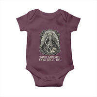 St Michael The Archangel Protect Us Baby Onesie Christian Faith Gift
