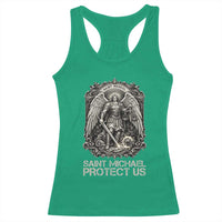 St Michael The Archangel Protect Us Racerback Tank Top Christian Faith Gift