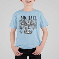 Saint Michael Archangel Defende Nos In Proelio T Shirt For Kid Christian Faith Gift