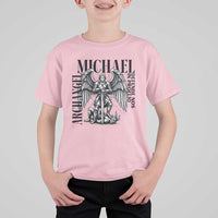 Saint Michael Archangel Defende Nos In Proelio T Shirt For Kid Christian Faith Gift
