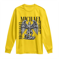 Saint Michael Archangel Defende Nos In Proelio Long Sleeve Shirt Christian Faith Gift