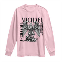 Saint Michael Archangel Defende Nos In Proelio Long Sleeve Shirt Christian Faith Gift