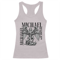 Saint Michael Archangel Defende Nos In Proelio Racerback Tank Top Christian Faith Gift