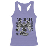Saint Michael Archangel Defende Nos In Proelio Racerback Tank Top Christian Faith Gift