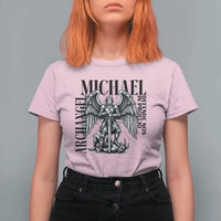 Saint Michael Archangel Defende Nos In Proelio T Shirt For Women Christian Faith Gift