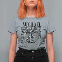 Saint Michael Archangel Defende Nos In Proelio T Shirt For Women Christian Faith Gift