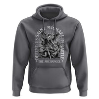 Saint Michael Defend Us In Battle Hoodie Catholic Protection Gift