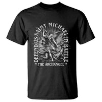 Saint Michael Defend Us In Battle T Shirt Catholic Protection Gift