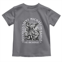 Saint Michael Defend Us In Battle Toddler T Shirt Catholic Protection Gift
