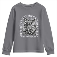 Saint Michael Defend Us In Battle Youth Sweatshirt Catholic Protection Gift