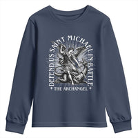Saint Michael Defend Us In Battle Youth Sweatshirt Catholic Protection Gift