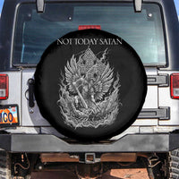 Not Today Satan Spare Tire Cover Saint Michael Fights Evil