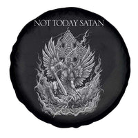 Not Today Satan Spare Tire Cover Saint Michael Fights Evil