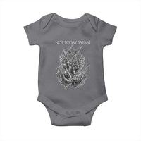 Not Today Satan Baby Onesie Saint Michael Fights Evil