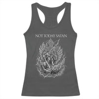 Not Today Satan Racerback Tank Top Saint Michael Fights Evil