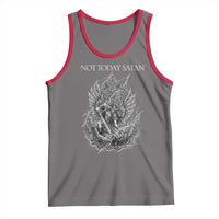 Not Today Satan Tank Top Saint Michael Fights Evil