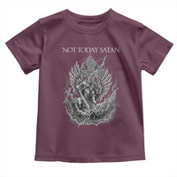 Not Today Satan Toddler T Shirt Saint Michael Fights Evil