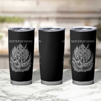 Not Today Satan Tumbler Cup Saint Michael Fights Evil