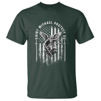 Vintage Saint Michael Archangel Protect Us Prayer T Shirt