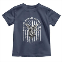 Vintage Saint Michael Archangel Protect Us Prayer Toddler T Shirt