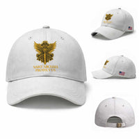 Vintage Catholic Saint Michael Protect Us Baseball Cap Religious Gift
