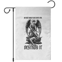Do Not Make Peace With Evil Garden Flag Archangel Saint Michael
