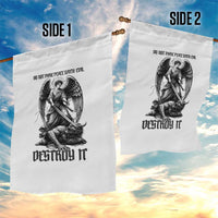 Do Not Make Peace With Evil Garden Flag Archangel Saint Michael