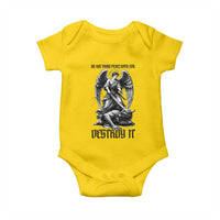 Do Not Make Peace With Evil Baby Onesie Archangel Saint Michael