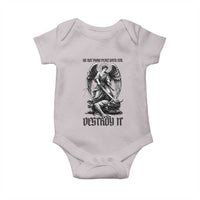 Do Not Make Peace With Evil Baby Onesie Archangel Saint Michael